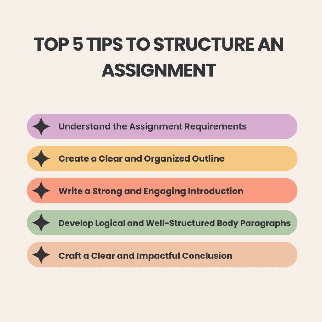 TOP 5 Tips to Structure an Assignment