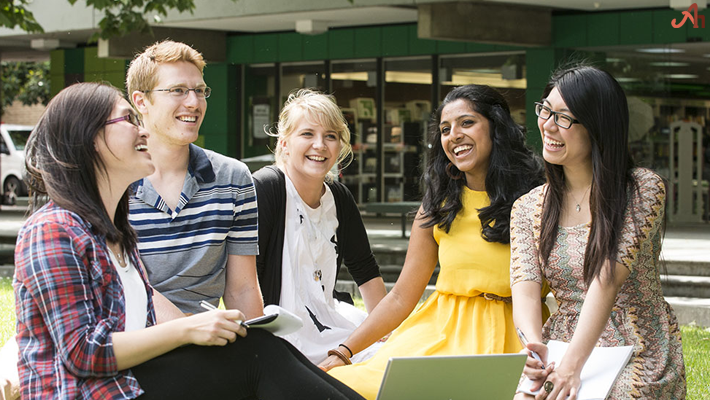 New Students of James Cook University in the ambiance of Townsville Campus